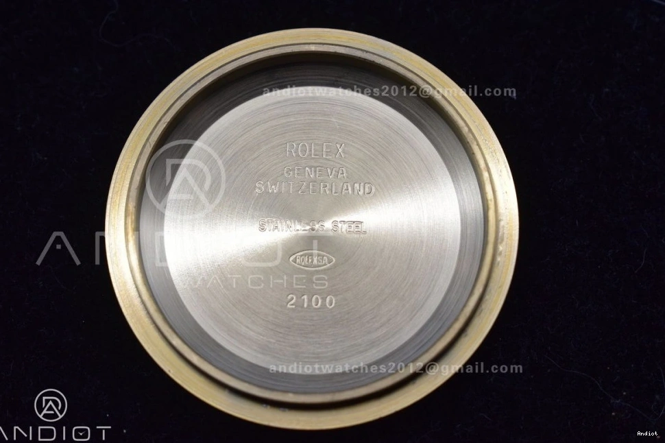 Strap BTF on Dial Oysterflex 1:1 YG Daytona SA4130 Black Edition Best Rubber 116518 0121